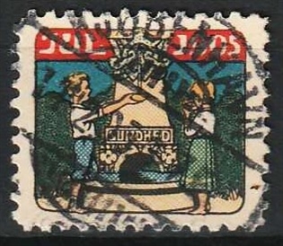 JULEMÆRKER DANMARK | 1905 - Børn ved kilde - Lux Stemplet